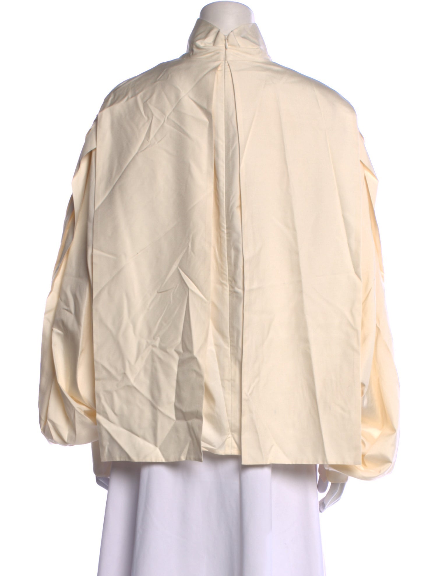 Victoria Beckham Silk Mock Neck Sweatshirt
